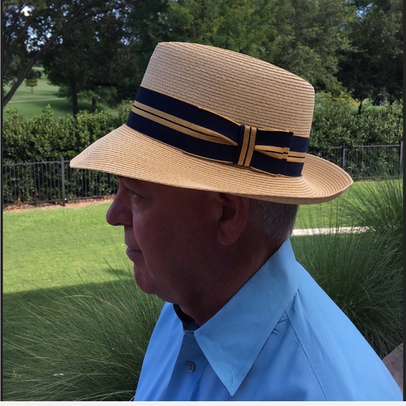 Retro Dobbs 5th Avenue, NY, Unisex Panama Straw Fedora-Size 7-3/8 and Hatbox - Picture 3 of 11